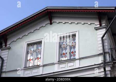 Traditionelles Haus in der Altstadt von Tallinn, der Hauptstadt von Estland Stockfoto