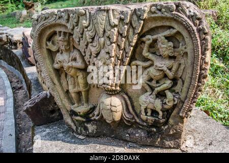 Deopahar Ruinen, die archäologische Stätte Deopahar befindet sich in Numaligarh, Golaghat Bezirk, Assam Stockfoto