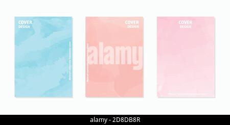 Abstraktes Aquarell busieness Cover-Set Stock Vektor