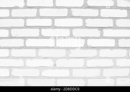 Hintergrund mit freiem Raum. Textur einer alten rauen Backsteinmauer. Glatte Reihen von hellen Ziegel. Steinzaun aus Ziegeln. Urban vintage Hipster skandalösen Hintergrund (Hintergrund, Oberfläche) für Grafik-Design. Stockfoto
