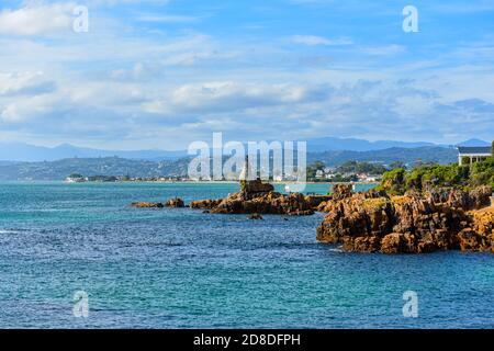 Leuchtturm bei Knysna Heads, Garden Route, Südafrika Stockfoto