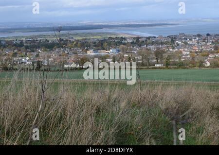 Blick über St Andrews von Lambiletham, 25. Oktober 2020 Stockfoto
