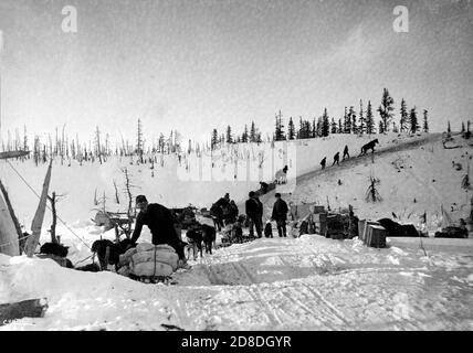 Alaska Goldrush 1890er Stockfoto