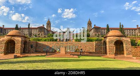 Die Statue von Nelson Mandela auf den Union Buildings, Pretoria, Südafrika Stockfoto