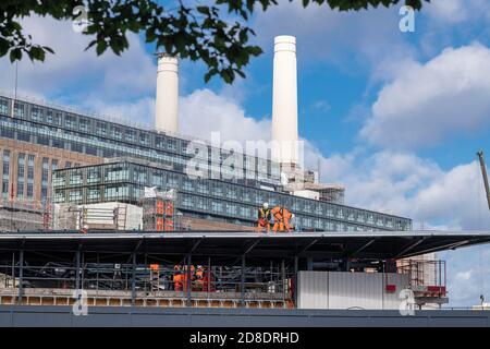 Entwicklung Des Battersea-Kraftwerks. Stockfoto