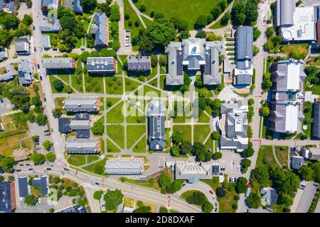 Luftaufnahme der Phillips Exeter Academy, Exeter, New Hampshire, USA Stockfoto