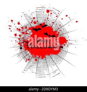 Happy Halloween Text. Vektorgrafik Stock Vektor