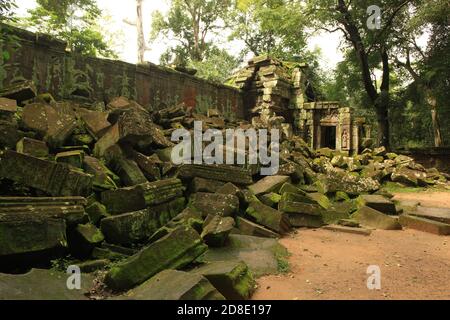 TA Promh Tempel, Angkor Gegend, Siem Reap, Kambodscha Stockfoto