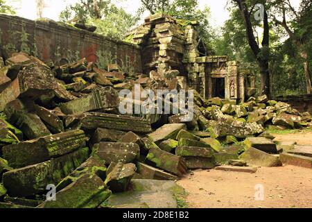 TA Promh Tempel, Angkor Gegend, Siem Reap, Kambodscha Stockfoto