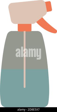 Sprühflasche flach Stil Symbol Vektor Illustration Design Stock Vektor