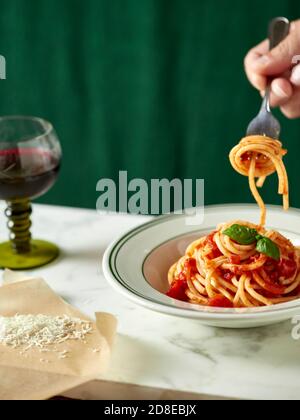 Frische Spaghetti Stockfoto