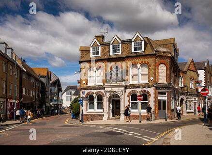 UK, Kent, Whitstable, Duke of Cumberland Hotel an der Kreuzung von Harbour und Sea Streets Stockfoto