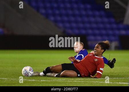 Oldham, Großbritannien. Oktober 2020. OLDHAM, GROSSBRITANNIEN. 28. OKTOBER Oldham Athletic Drew Baker während des FA Youth Cup Spiels zwischen Oldham Athletic und FC United of Manchester im Boundary Park, Oldham am Mittwoch 28. Oktober 2020. (Kredit: Eddie Garvey, Mi News) Kredit: MI Nachrichten & Sport /Alamy Live Nachrichten Stockfoto