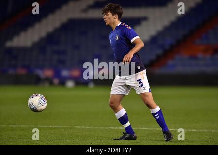 Oldham, Großbritannien. Oktober 2020. OLDHAM, GROSSBRITANNIEN. 28. OKTOBER Oldham Athletic's Benny Couto beim FA Youth Cup Spiel zwischen Oldham Athletic und FC United of Manchester im Boundary Park, Oldham am Mittwoch, 28. Oktober 2020. (Kredit: Eddie Garvey, Mi News) Kredit: MI Nachrichten & Sport /Alamy Live Nachrichten Stockfoto