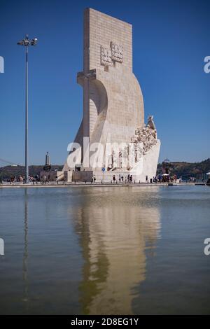 Denkmal der Entdeckungen (Padrão dos Descobrimentos) in Lissabon, Portugal, Europa. Stockfoto