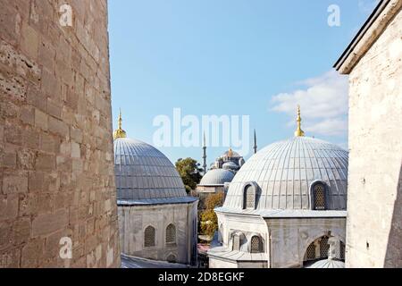 Außenansicht des Hagia Sophia Museums in Istanbul Stockfoto