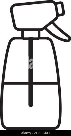 Sprühflasche Linie Stil Symbol Vektor Illustration Design Stock Vektor