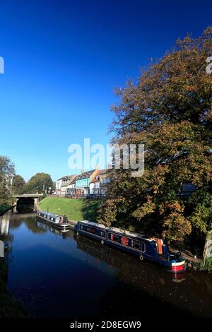 15-04 auf dem Fluss Nene, März Stadt, Cambridgeshire, England, Großbritannien Stockfoto