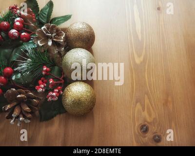 Festlicher Hintergrund mit fröhlicher Weihnachtskarte Stockfoto