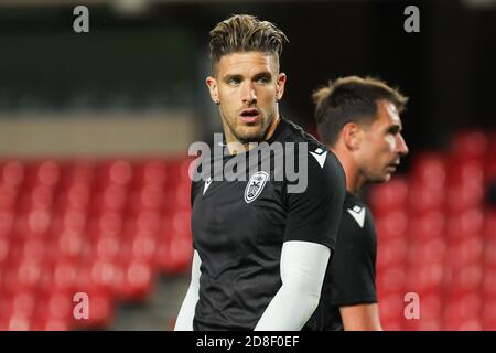 Granada, Spanien. Okt. 2020. Alexandros Paschalakis von PAOK Salonica während des Europa League Fußballspiels zwischen Granada CF und PAOK Salonica im Nuevo los Carmenes Stadion am 29. Oktober 2020 in Granada, Spanien. Bild: Dax Images/Alamy Live News Stockfoto