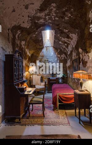 Al Capone's Gefängniszelle im Eastern State Penitentiary in Philadelphia, PA. Foto von Liz Roll Stockfoto