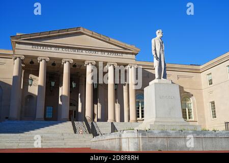 WASHINGTON, DC -22 FEB 2020- Ansicht des Berufungsgerichts des Distrikts von Columbia in Washington, DC. Stockfoto