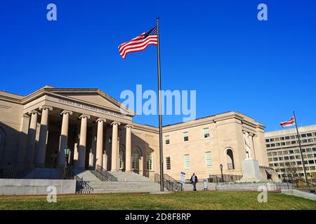 WASHINGTON, DC -22 FEB 2020- Ansicht des Berufungsgerichts des Distrikts von Columbia in Washington, DC. Stockfoto