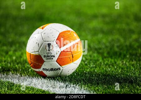 Granada, Spanien. 29. Oktober 2020. Während der UEFA Europa League spielte am 29. Oktober 2020 in Granada, Spanien, ein Fußballspiel zwischen dem FC Granada Futbol und dem FC PAOK im Stadion Los Carmenes. Quelle: CORDON PRESS/Alamy Live News Stockfoto