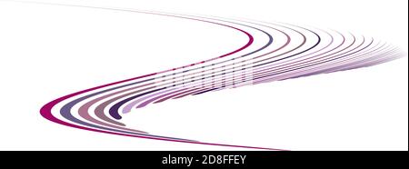 Breites rechteckiges Format gewellt, winken, Zick-Zack, Kreuz und quer Linien Design-Element, Muster-Textur und Hintergrund Stock Vektor