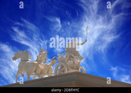 Las Vegas, NV, USA. 10-3-18. Caesars Palace ist in einer umfangreichen Komplex von römischen Stil Gebäude und Skulpturen entlang des Las Vegas Strip entfernt. Stockfoto