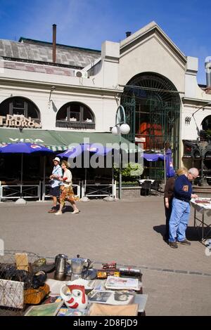 Hafenmarkt in Altstadt, Montevideo, Uruguay, Südamerika Stockfoto