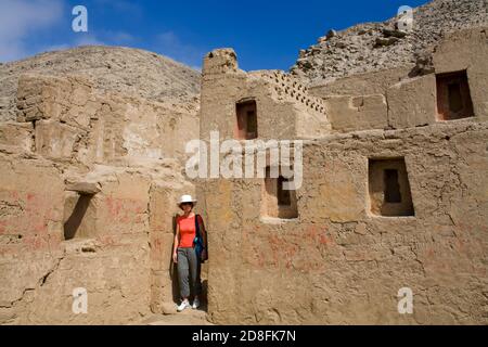 Tambo Colorado Inkaruinen in der Nähe der Stadt Pisco, Ica Region, Peru, Südamerika Stockfoto