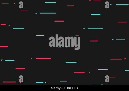 Abstraktes Glitch Lcolor Linienmuster. Technologiehintergrund Stock Vektor