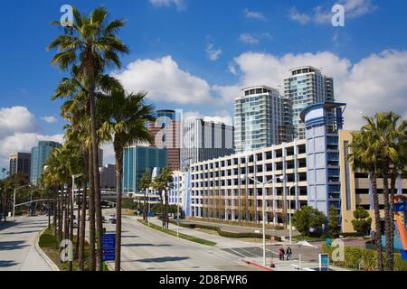 Shoreline Drive, Long Beach, Los Angeles, Kalifornien, USA Stockfoto