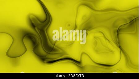 Abstrakt bunt gewellten Hintergrund. Farbtintenflüssigkeit. Orange Farbe abstrakte flüssige Welle. Abstrakter Hintergrund über 4k-Auflösung. Stockfoto