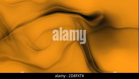 Abstrakt bunt gewellten Hintergrund. Farbtintenflüssigkeit. Orange Farbe abstrakte flüssige Welle. Abstrakter Hintergrund über 4k-Auflösung. Stockfoto