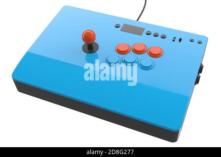 Vintage Arcade-Stick mit Joystick und Turnier-Grade-Tasten Stockfoto