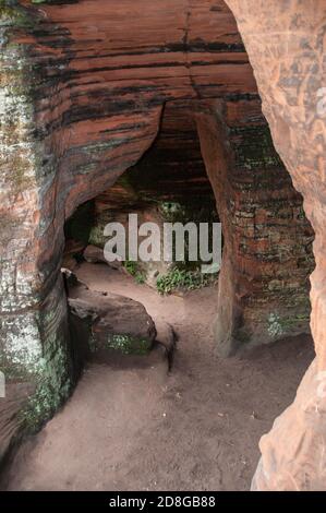 In ganz Großbritannien - Nanny's Rock, Kinver Edge, Stockfoto