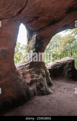 In ganz Großbritannien - Nanny's Rock, Kinver Edge, Stockfoto