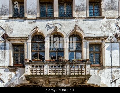 Italien Venetien Vittorio Veneto - Serravalle - Palazzo Borsoi (XVII. Jahrhundert ) Stockfoto