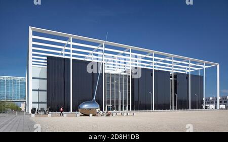 DR. Byen, Dänisches Fernsehproduktionsgebäude für Rundfunksysteme in Ørestad, Kopenhagen, Dänemark. Stockfoto