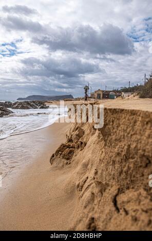 Porto Santo Beach Felsformationen - Portugal Stockfoto