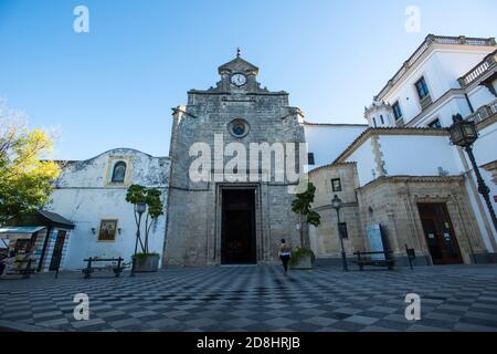 Kirche von Santo Domingo in Jerez de la Frontera Stockfoto