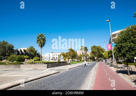 Denkmal für den Haken in Jerez de la Frontera Stockfoto