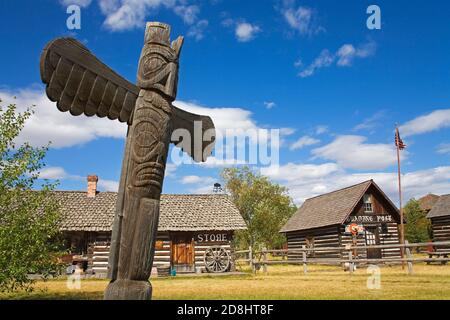 Vier Winde Trading Post, St. Ignatius, Missoula, Montana, USA Stockfoto