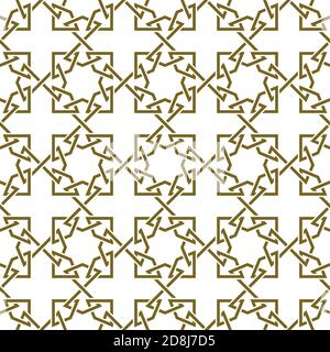 Nahtlose geometrische Ornament auf der Grundlage der traditionellen islamischen Kunst. Stock Vektor