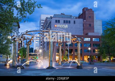 Riverfront Park Brunnen, Spokane, Washington State, USA Stockfoto