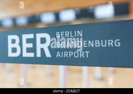 Berlin, 28. Oktober 2020: Neuer Flughafen Berlin Brandenburg BER Willy Brandt in Deutschland. Stockfoto