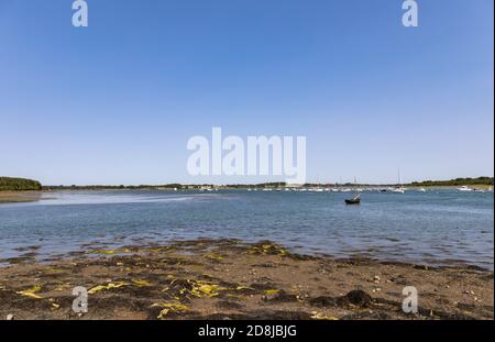 Strand von Conleau, Vannes - Golf von Morbihan, Bretagne, Frankreich Stockfoto