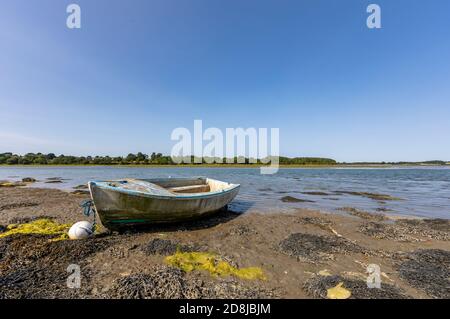 Strand von Conleau, Vannes - Golf von Morbihan, Bretagne, Frankreich Stockfoto